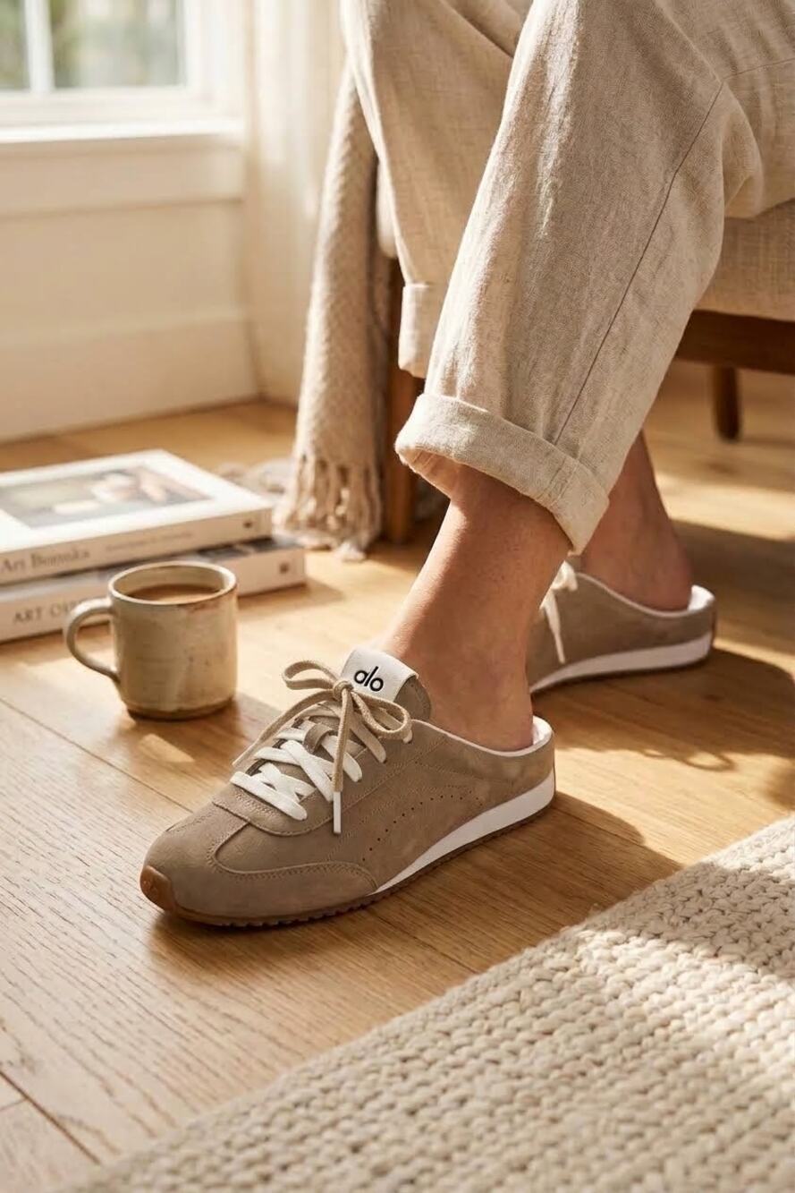 Alo Yoga Sunset Mules Gravel Sneaker
